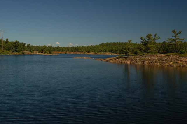 One of several lakes on Highway 6 toward Manitoulin Island